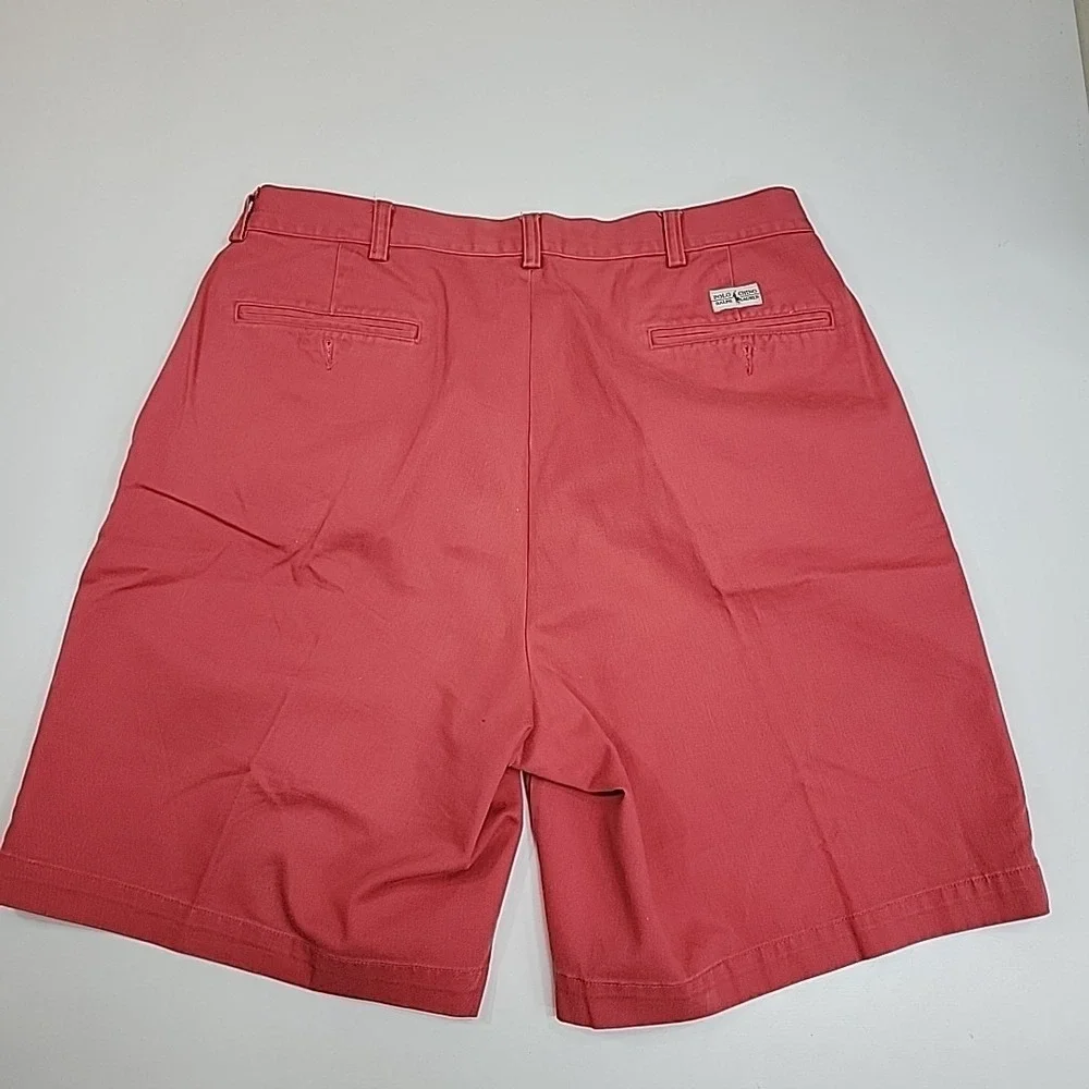 Polo‎ Ralph Lauren Tyler Shorts Mens 35 Pink Pleated Classic Chino